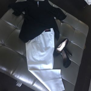 Peck and Peck white dress pants.