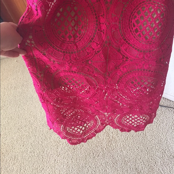 Red Crochet Dress - Picture 3 of 3