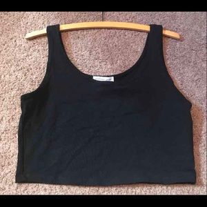 Black crop top