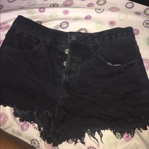 Brandy Melville black denim shorts