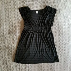 Black striped swimsuit coverup by Merona