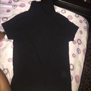 Black short sleeve Brandy Melville turtleneck