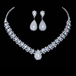 Bridal crystal jewelry set