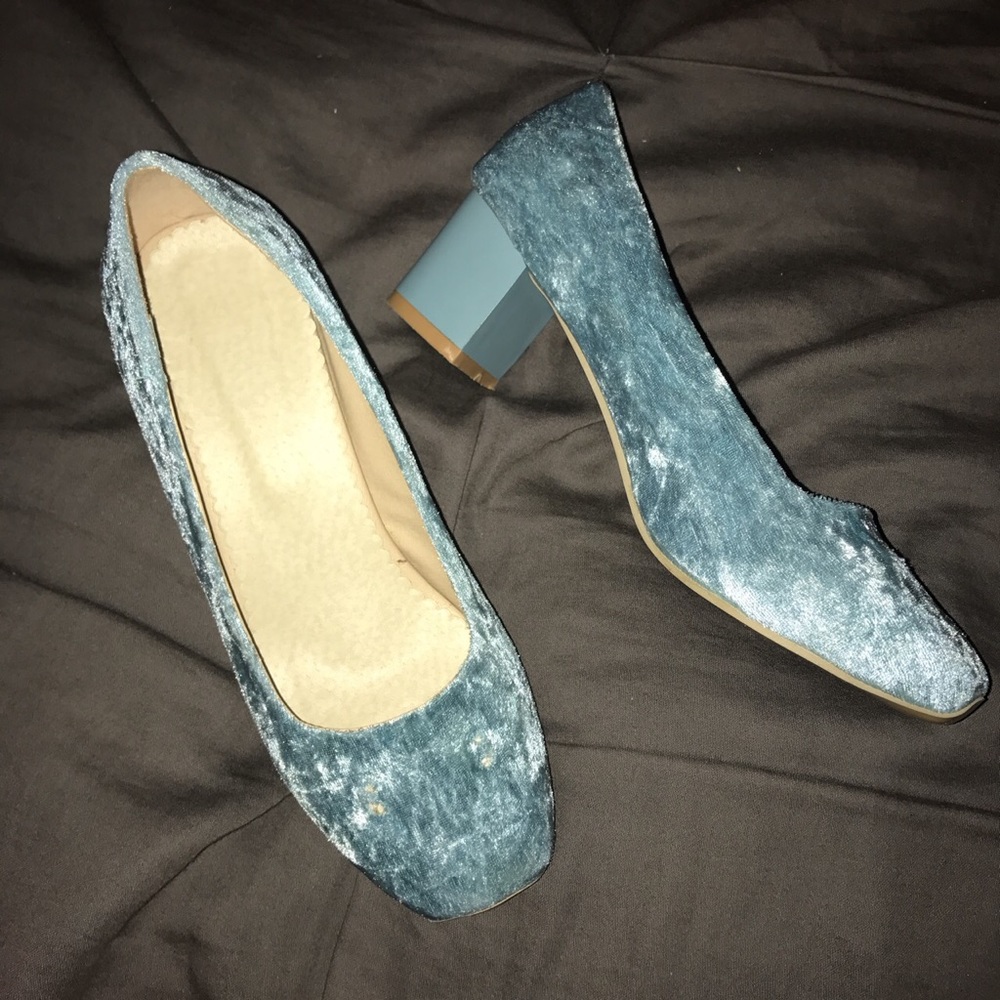 Crushed Velvet Heels