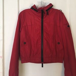 Burberry boys red jacket