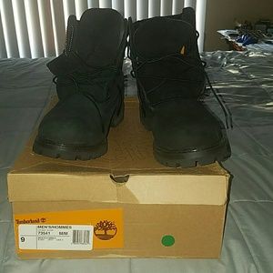 Black suede Timberlands