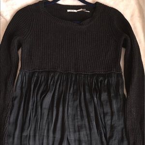 Black Urban Outfitters Peplum Sweater