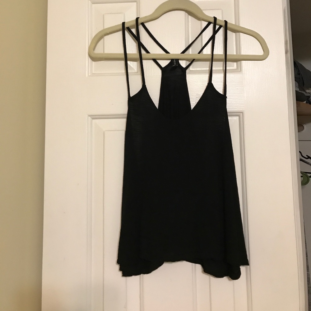 Emma and Sam loose black tank