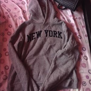 Randy Melville grey New York hoodie