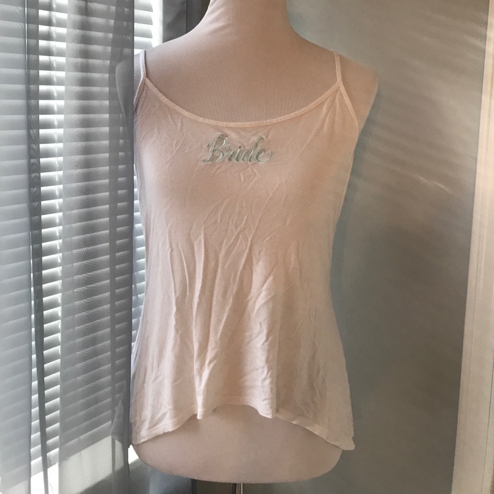 Bride tank top: size M