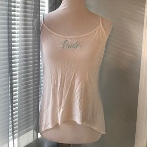 Bride tank top: size M