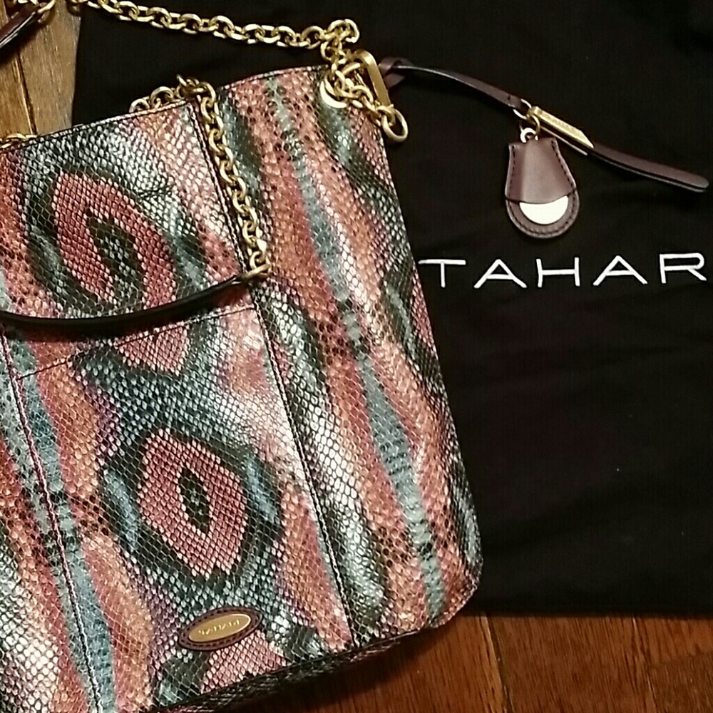 SOLD Tahari Chain Crossbody Bag