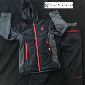 🆕🕷Spyder Boys Hybrid Hoody and Pants