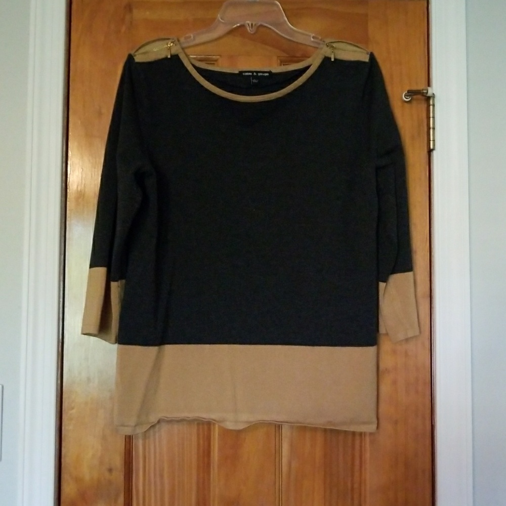 Cable and gauge Dress top