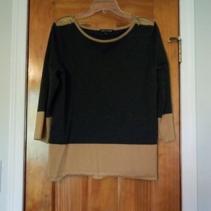 Cable and gauge Dress top