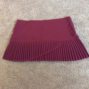 Burgundy mini skirt