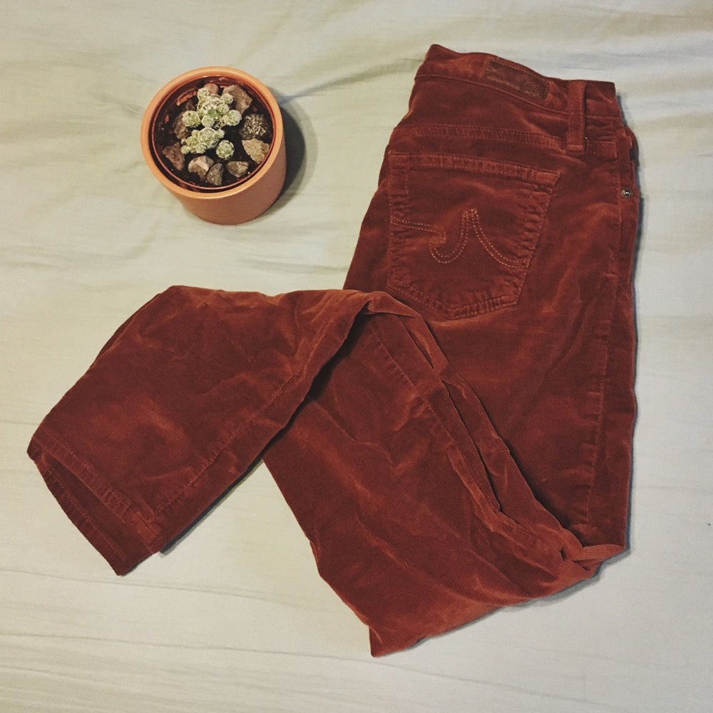 ❌SOLD❌AG Rust Colored Corduroys Size 27R