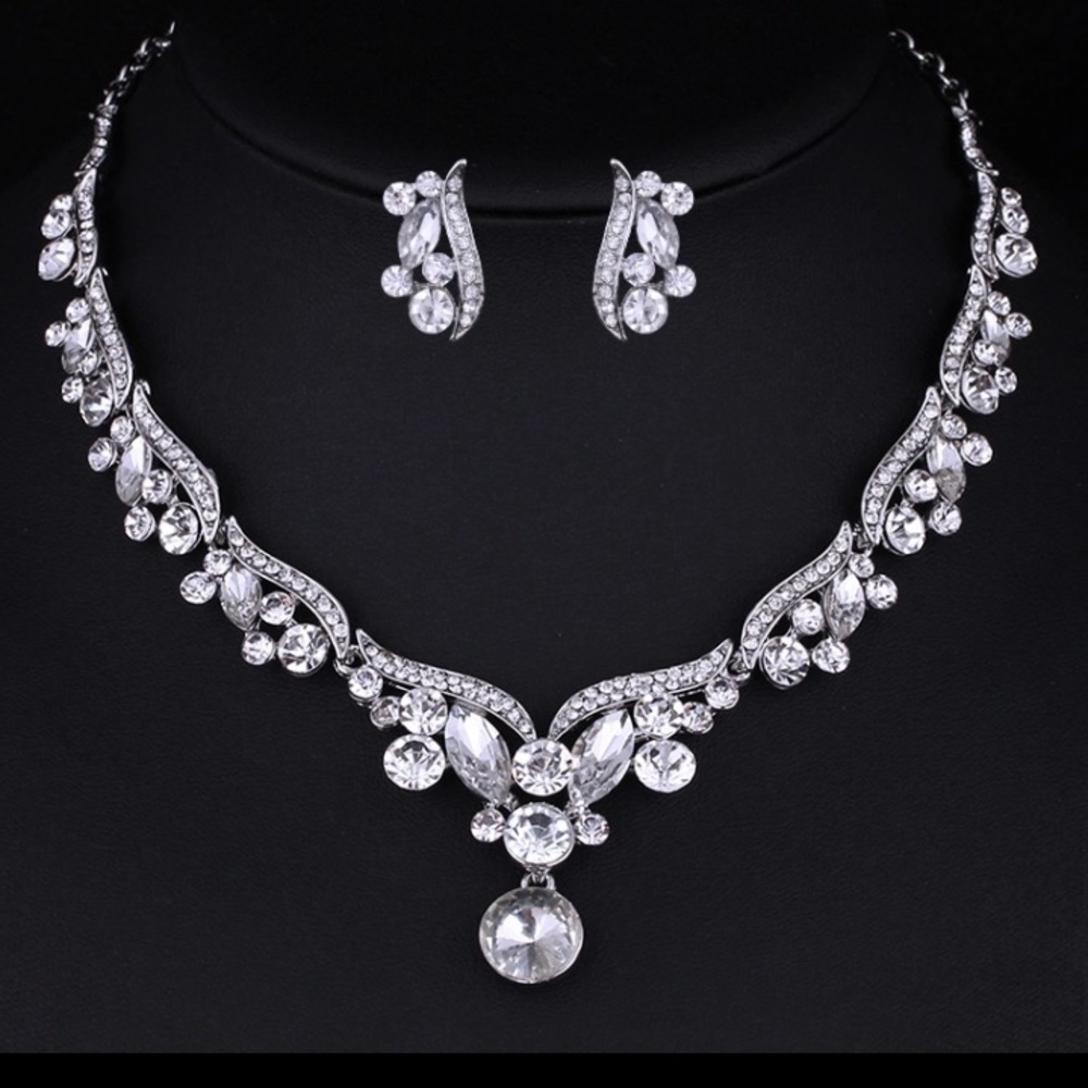 Rhinestone Crystal Bridal Jewelry Sets