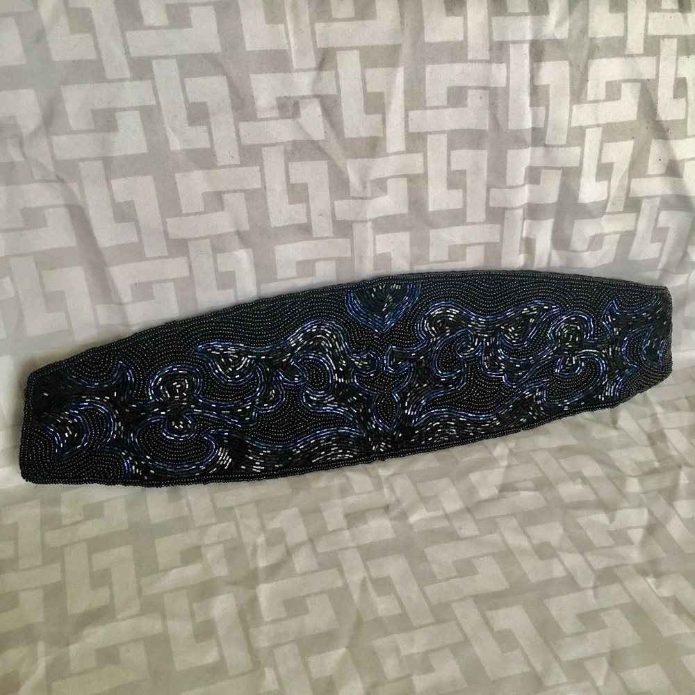 💎 Free People Beaded Belt Carla Marchi Cummerbund