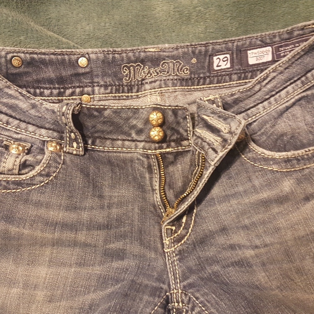 Miss me jeans. Flare/boot cut sz 29