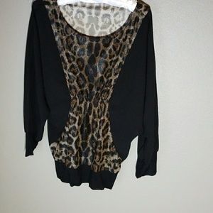 Dressy Leopard blouse.