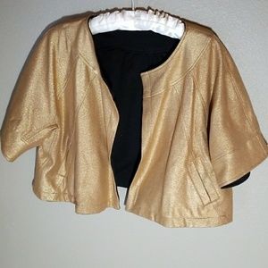 Cropped Gold/Black Jacket