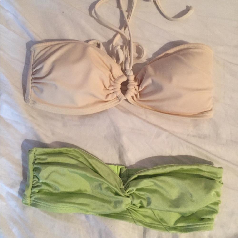 Two SEPARATE bikini tops