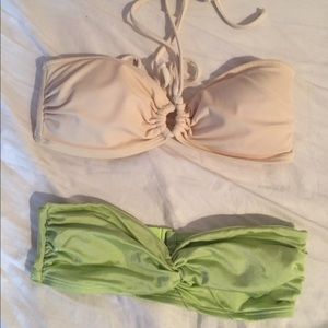 Two SEPARATE bikini tops