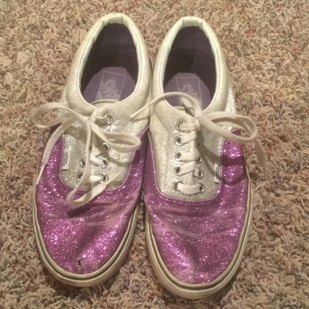 Sparkles purple vans