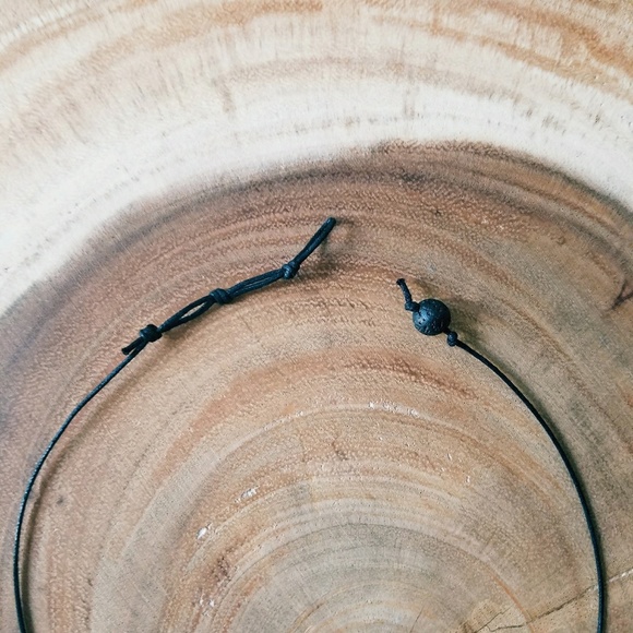 Lava Stone Choker Necklace - Picture 3 of 8