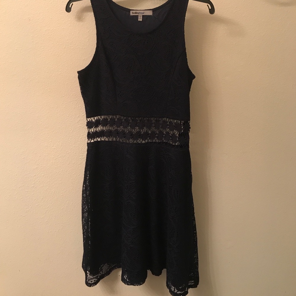 Francesca's navy cut out dress