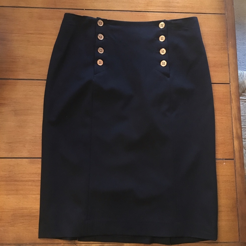 NWOT Ralph Lauren Black Pencil Skirt Size 4