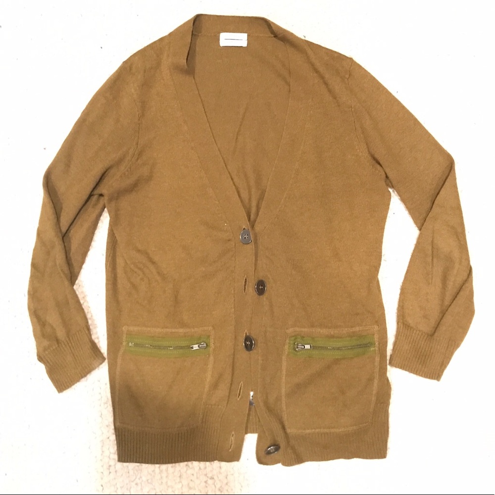 Madewell Wallace Olive Green Cardigan