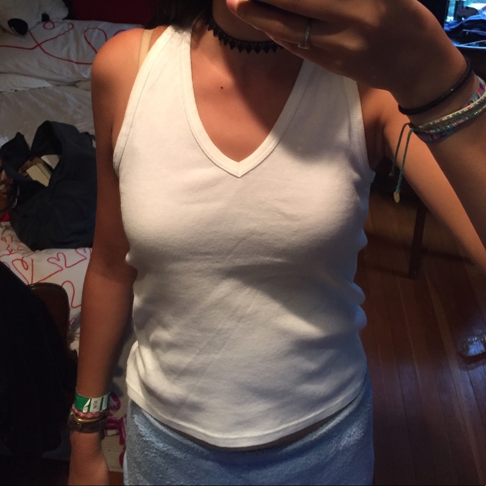 Around the neck tank with an exposed back