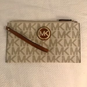 Authentic Classic Monogram Michael Kors Clutch