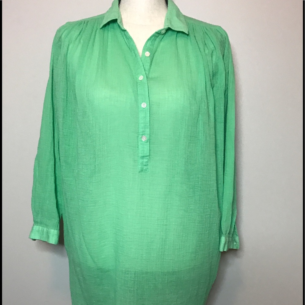 J. Crew pale green shirt