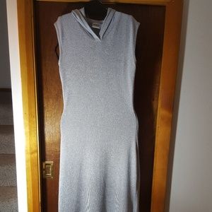 XOXO hooded silver Maxi Dress