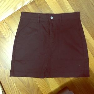 BLACK DENIM SKIRT - A-LINE