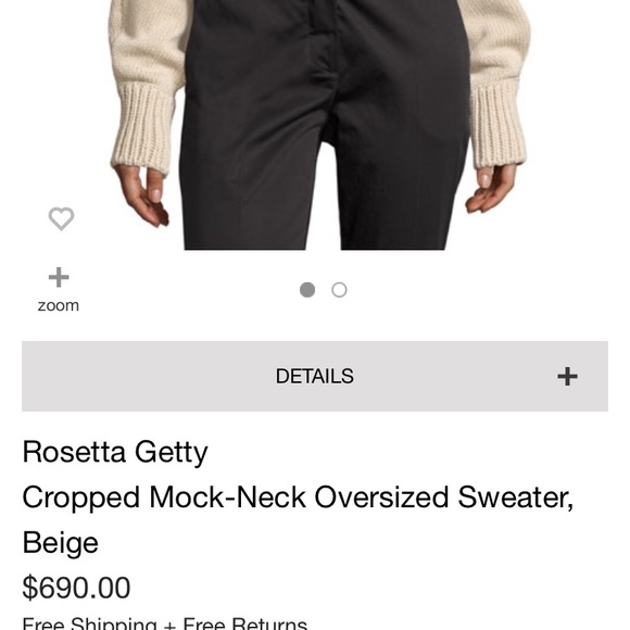 Rosetta Getty cropped oversized sweater - Picture 4 of 4