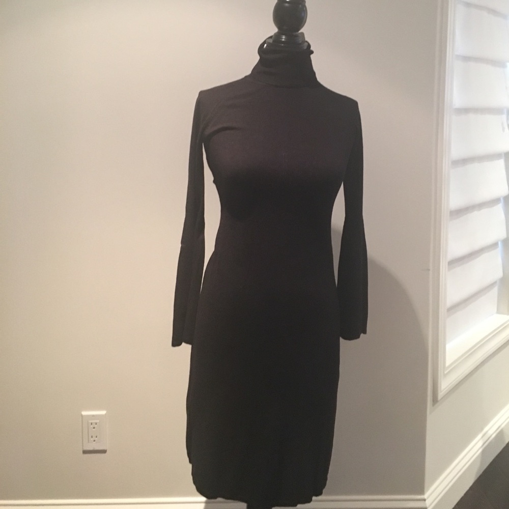 Black sweater dress