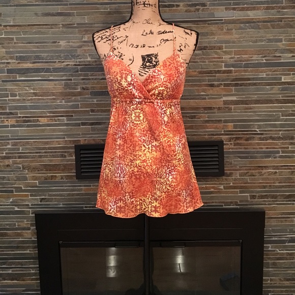 Orange Creme Strappy Lightly Padded Tank Top BB155 - Picture 2 of 3