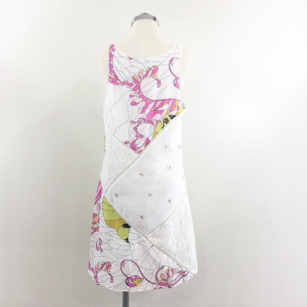 [ Leifnotes ] Patchwork Dress Floral Embroidered - image 3
