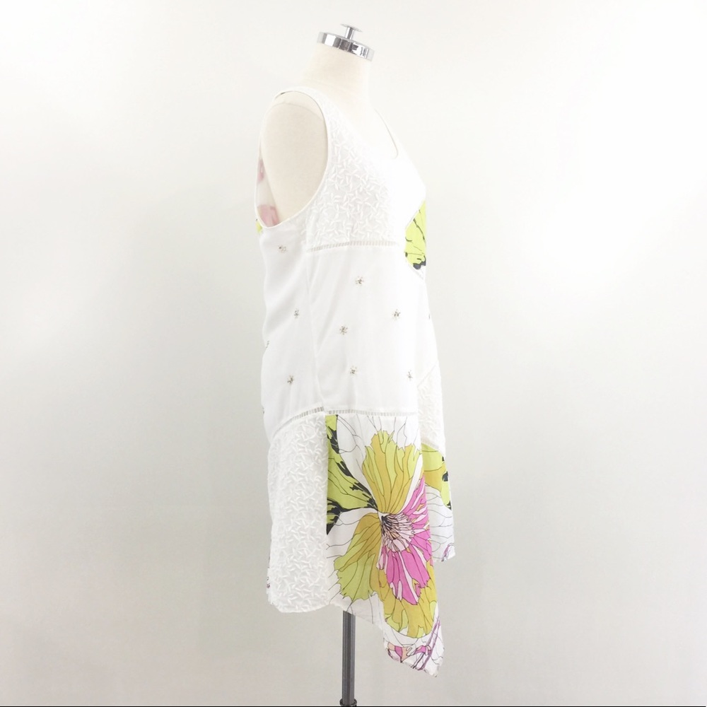 [ Leifnotes ] Patchwork Dress Floral Embroidered - image 2