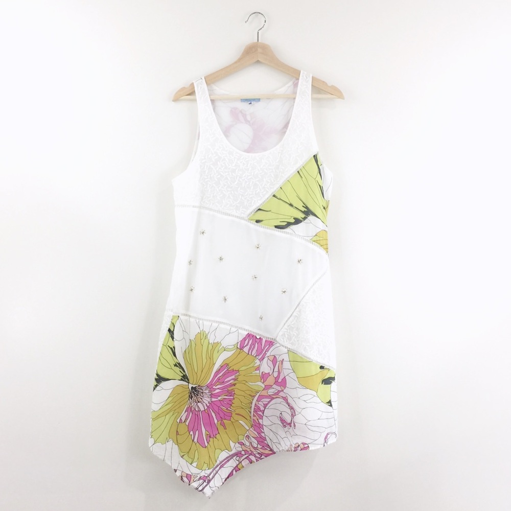 [ Leifnotes ] Patchwork Dress Floral Embroidered - image 6