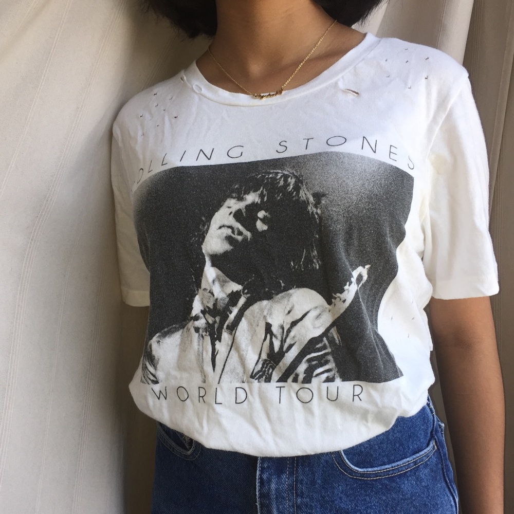 Distressed Rolling Stones Tee