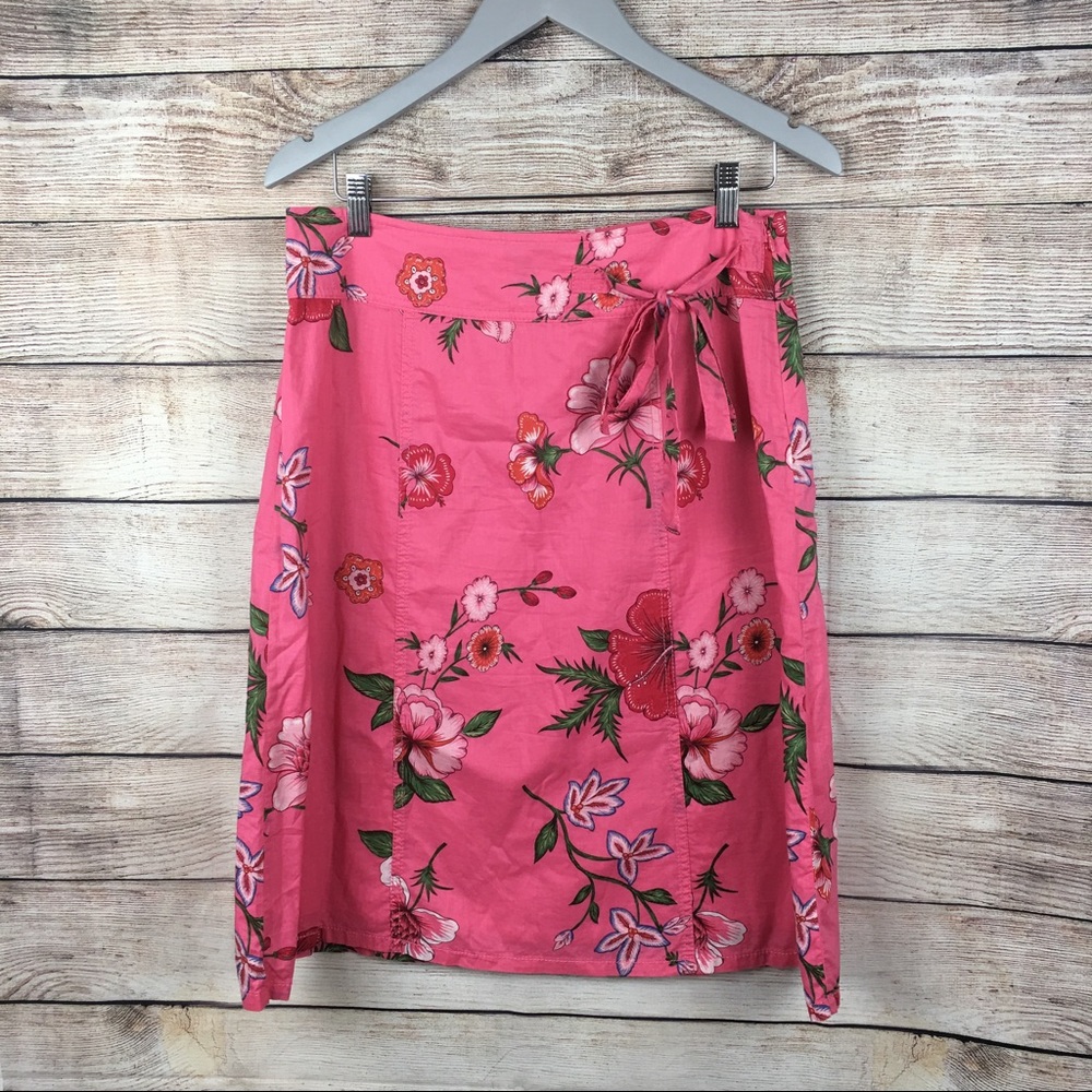 Tommy Hilfiger Women Sz 8 Floral A-Line Skirt
