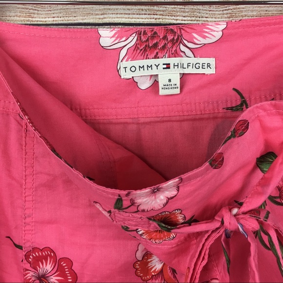 Tommy Hilfiger Women Sz 8 Floral A-Line Skirt - Picture 3 of 4