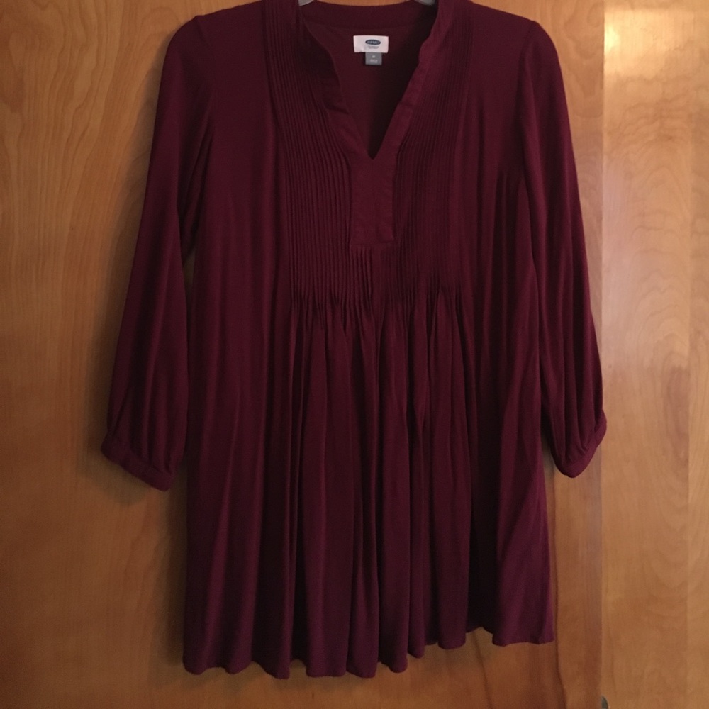 Old Navy Maroon Tunic Dress Size M