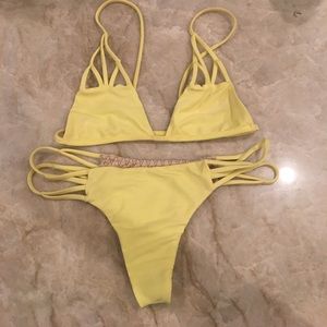 Acacia yellow bikini set