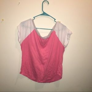 basic pink tee